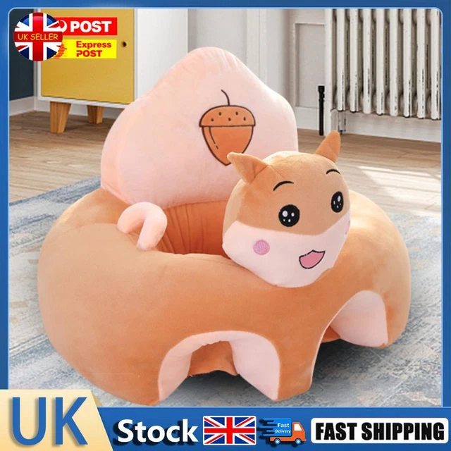 Cartoon Baby Arm Chair Antiskid No Filler for Children Gift (Squirrel) Hot