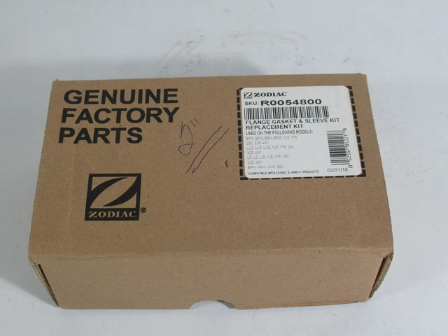 Zodiac Jandy R0054800 2" Flange Gasket & Sleeve Kit for Pool Heater ! NEW !