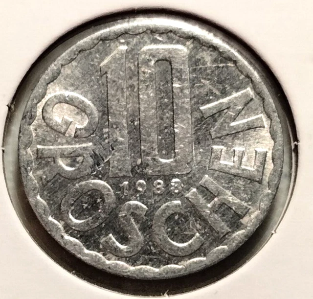 1988  AUSTRIA  10 Groschen  Coin -  KM# 2878 - Combined Shipping (#INV9073)