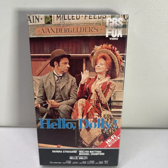Hello, Dolly! (VHS, 1984) CBS FOX Video SEALED CBS FOX WATERMARKS