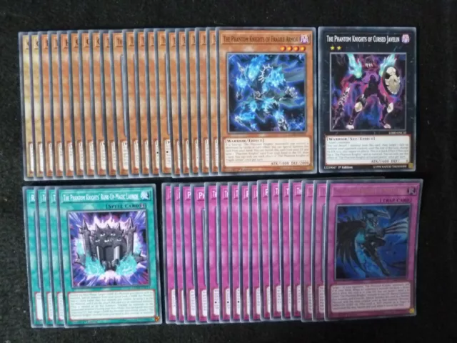 Yu-Gi-Oh 41 Card Phantom Knight Deck  *Ready To Play*