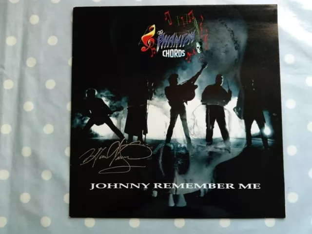 The Phantom Chords Johnny Remember Me Vinyl 12" Sleeve (SIGNED By Dave Vanian)