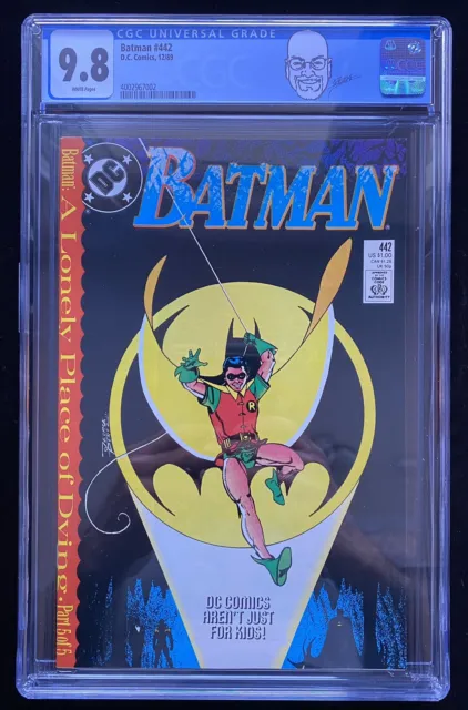 Batman #442 CGC 9.8 (1989) 1st App Tim Drake As Robin GEORGE PEREZ Label