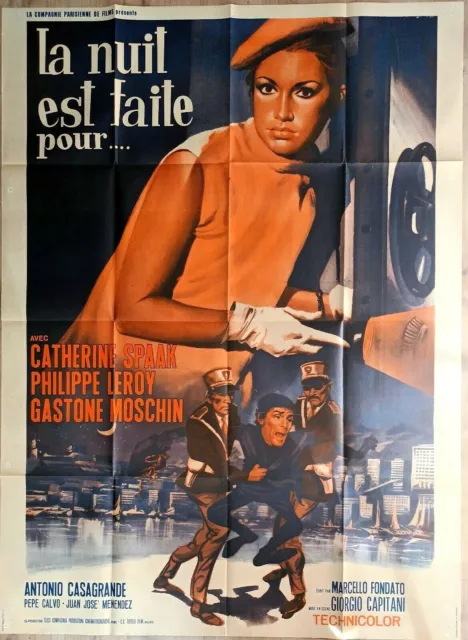 Plakat Kino La Nuit Est Made Für P.Leroy Catherine Spaak 120 X 160 CM