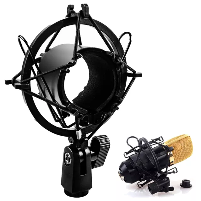 Universal Mic Microphone Shock Mount Clip for Home Studio Podcast Recording