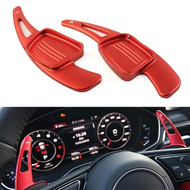 1 paio di bilancieri volante rossi per Audi A3 A4L A5 A6L S3 S4 Q2 Q5L Q7 TTS