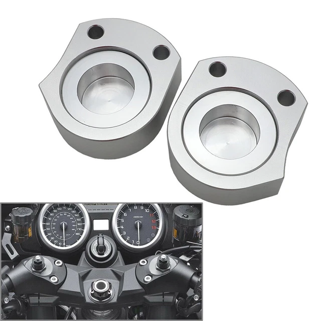 Rehausseur De Guidon 14 Mm CNC Pour Kawasaki ZX-14R / ZZR1400 – Noire Anodisée