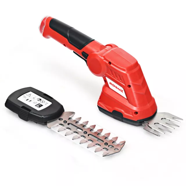 3.6V 2-in-1 Cordless Grass Shear Cutter Shrub Trimmer w/Rechargeable Battery