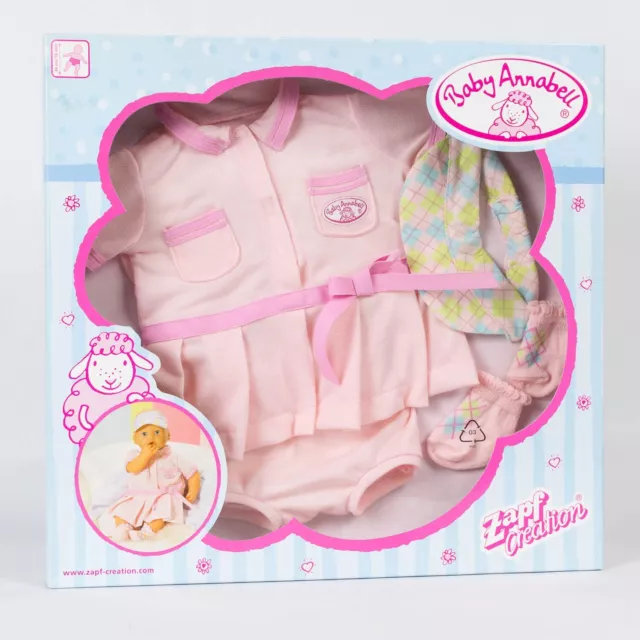 BNIB 2006 Zapf Creations Baby Annabell outfit Pink Tartan
