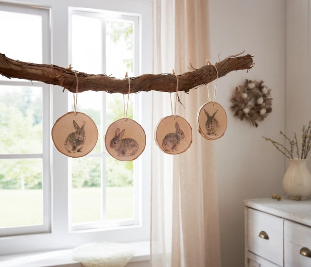Salvare Set 2x Hänger " Hasenfreunde ", 4er Set