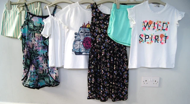 Girls Tops, Shorts, Dress, Playsuit Bundle Age 10-11 Years Summer Zara/Fat Face