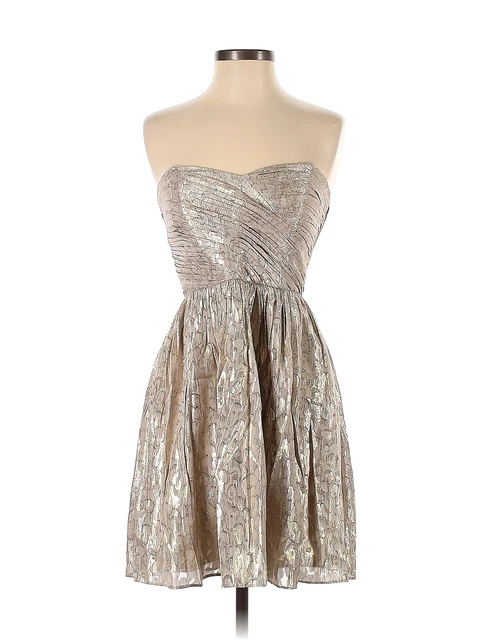 Shoshanna Women Brown Cocktail Dress 2