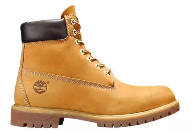 Timberland Mens 6-Inch Premium Wheat Nubuck Waterproof Boots 2