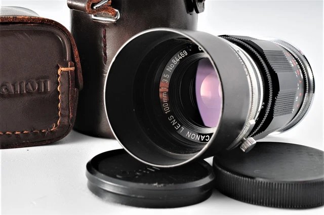[Exc+4] Canon 100mm f/3.5 Lens LTM L39 Leica Screw Mount MF lens From JAPAN #378