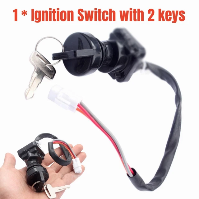 1x Universal Motorcycle Motorbike ATV Ignition Switch W/2 Keys For Pit Dirt Bike