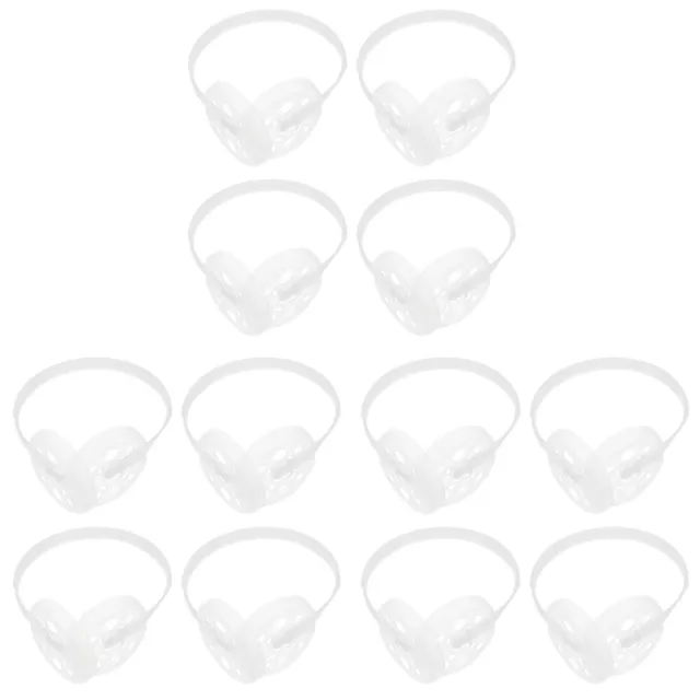 12 Pcs DIY Plastic Rack Earmuff Making Frame Skeleton Inner