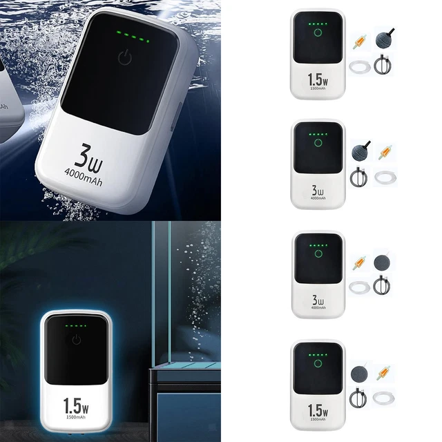 Portable Small Aquarium Air Pump Fish Tank Oxygen Pump Single Outlet Silent