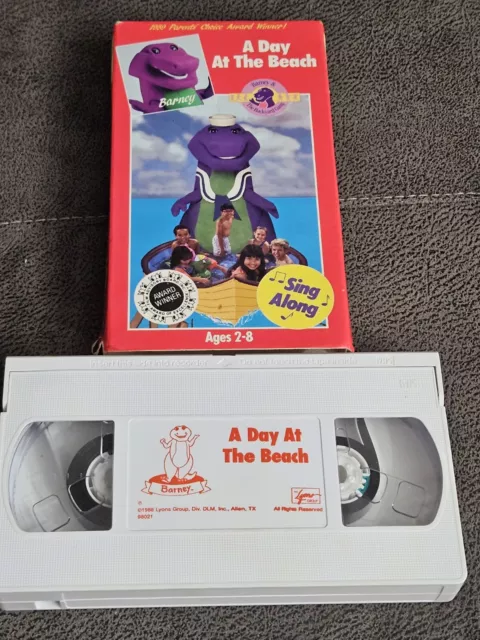 Barney A Day At The Beach Vhs 1989 Rare Barney Sing Along With