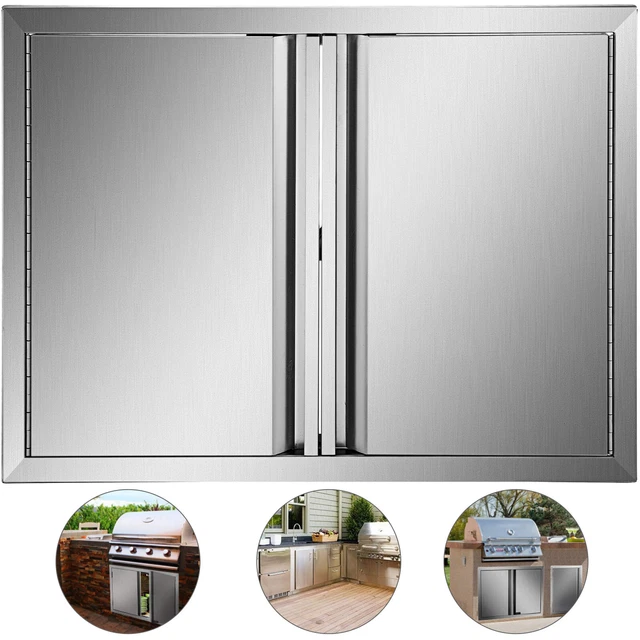 VEVOR Stainless Steel Access BBQ Island Kitchen BBQ Door Drawers Outdoor