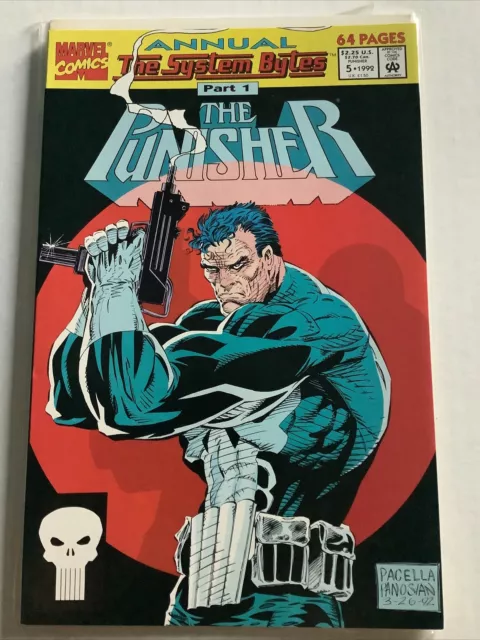 The Punisher Annual #5 VF/NM 1992 Marvel Comics The System Bytes Part 1