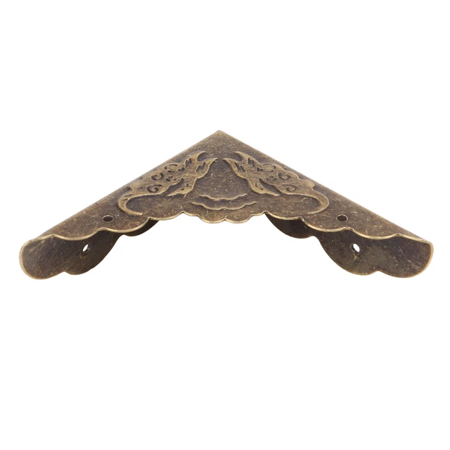 AUNC Box Corner Protection Brown Wooden Corners Square With Nails For Wooden