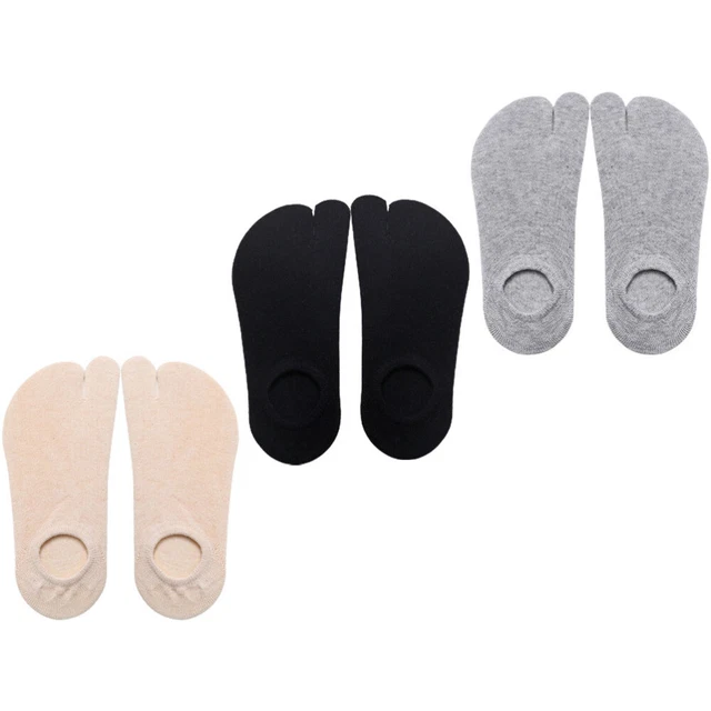 3 paires chaussettes d'été à orteils divisés