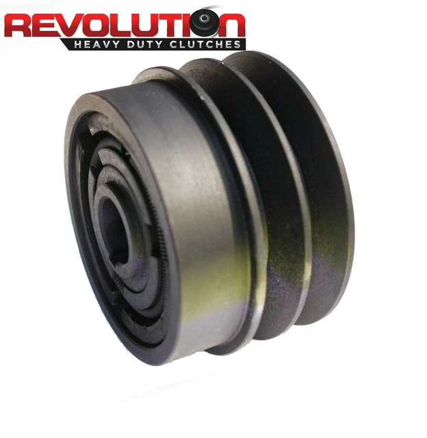 HEAVY DUTY 2B Centrifugal Clutch Double 5/8" V Belt 1" Bore 5" Pulley