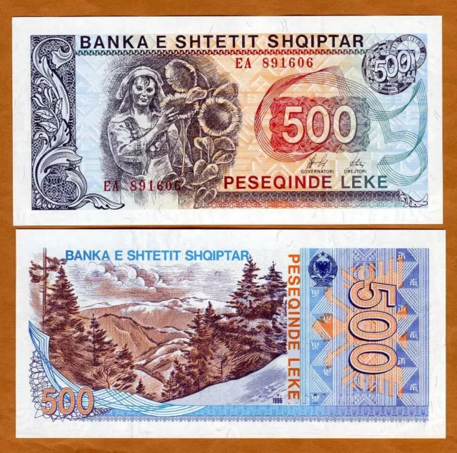 Albania, 500 leke, 1996,  P-48b, UNC