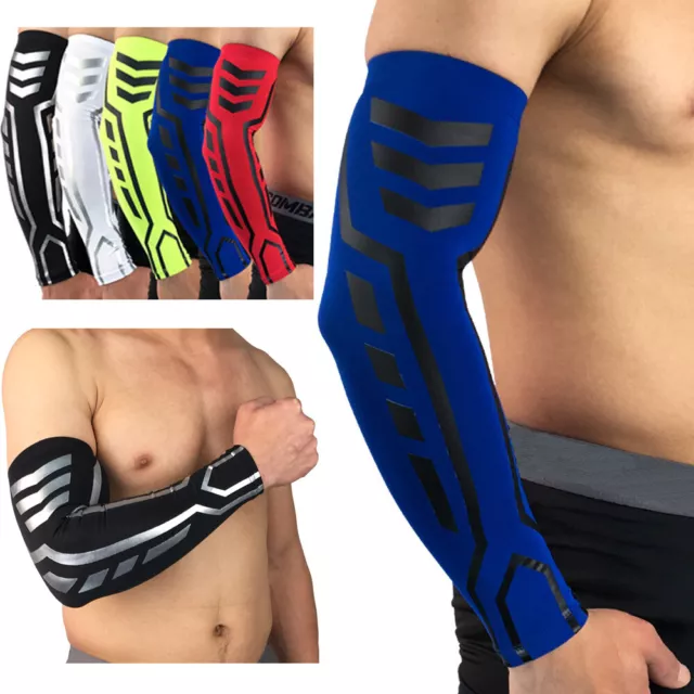 Men Sports Elastic Arm Sleeve Protective Gear Basketball Volleyball Arm Cover