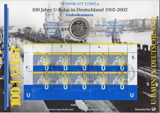 BRD Numisblatt 2/2002 U-Bahn