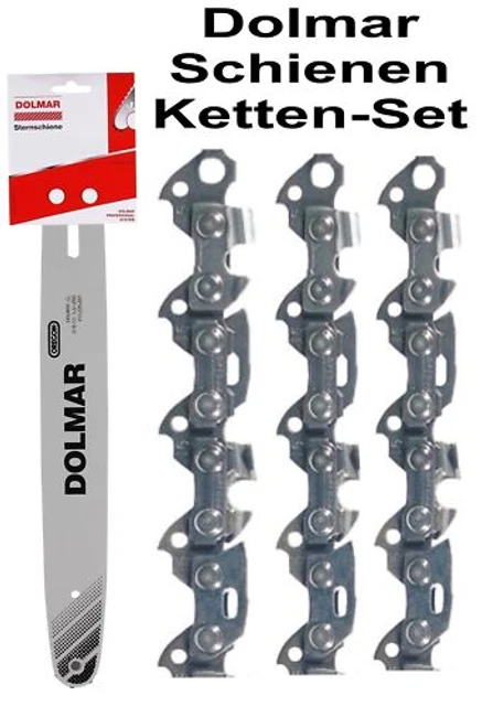 30 Cm Oregon Schwert Mit 2 SWS Sägeketten – Kompatibel Mit Dolmar PS-34 U.a.