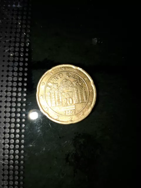 20 Cent 2002 Österreich, Fehlprägung