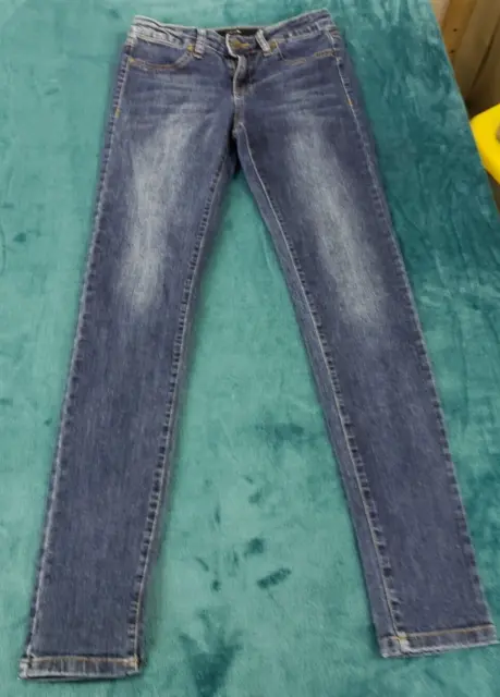Joes Girls  Blue Skinny Jeans Size 14 Youth Stretch Denim Pants Stone Wash
