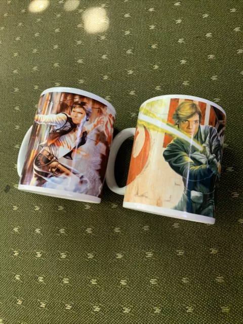 Star Wars 2011 Darth Vader Luke Skywalker Galerie Coffee Cup Mug Lucasfilm