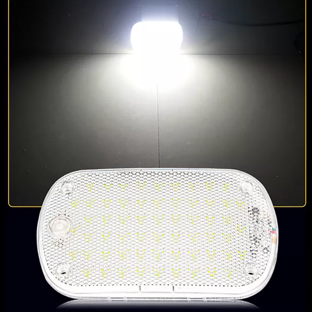 60LED 12V-85V LED Car Vehicle Interior Dome Roof Ceiling Reading Light Lamp