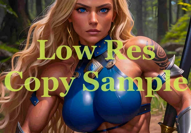 Amazon Women (AI Generated) posing -