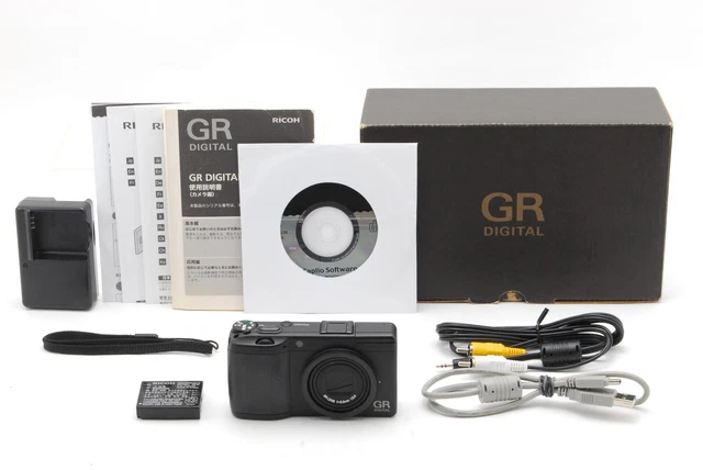 【Top Mint w/Box】 RICOH GR DIGITAL II 10.1MP Digital Camera Black From JAPAN