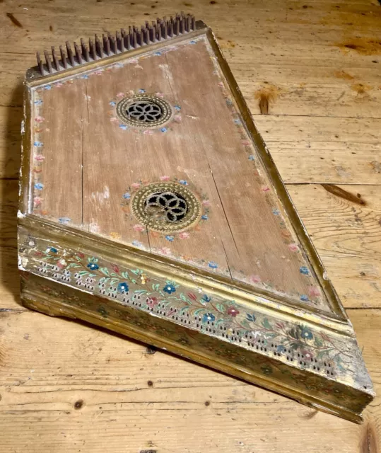 Antico SALTERIO italiano del XVIII sec. dulcimer italian old psaltery cimbalom