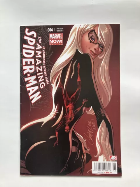 Amazing Spider-Man #4 (Marvel Comics 2014) J Scott Campbell Mexico Variant VF+