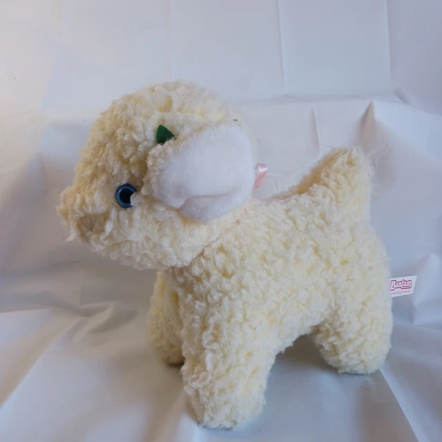Bantam Lamb Plush Wind-Up Musical "Mary Had A Little Lamb" Head Moves 10"
