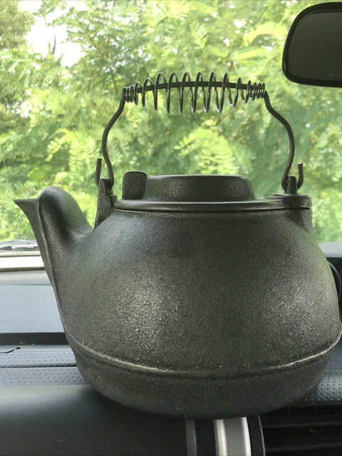 VINTAGE STYLE WAGNERS 1891 ORIGINAL CAST IRON TEA KETTLE POT New Condition