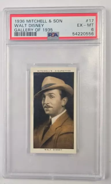 1936 Mitchell & Son - Gallery of 1935 - #17 WALT DISNEY PSA 6 (B)