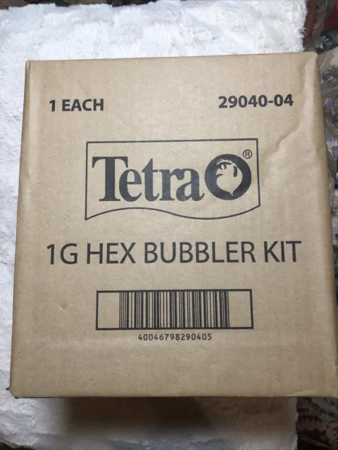Tetra 29040 Hexagon Aquarium Kit With LED Bubbler - 1 Gallon - Red,Green & Blue