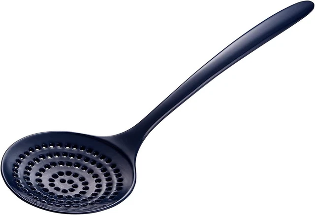 Gourmac 12-Inch Melamine Skimmer, Cobalt Blue