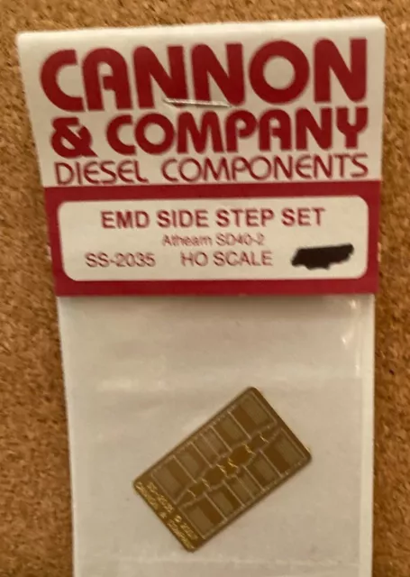 EMD SIDE STEP SET Athearn SD40-2 Photo Etched Brass Cannon & Co SS-2035 HO