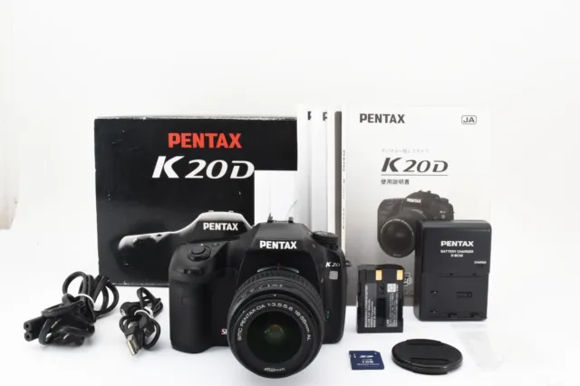 《 TOP MINT in BOX 》PENTAX K20D DSLR SMC DA F/3.5-5.6 18-55mm AL Lens From Japan