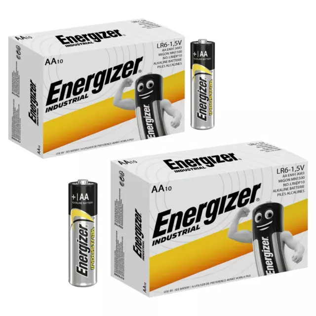 ENERGIZER AA AAA BATTERIES INDUSTRIAL ALKALINE BATTERY LR03 LR06 Long Expiry