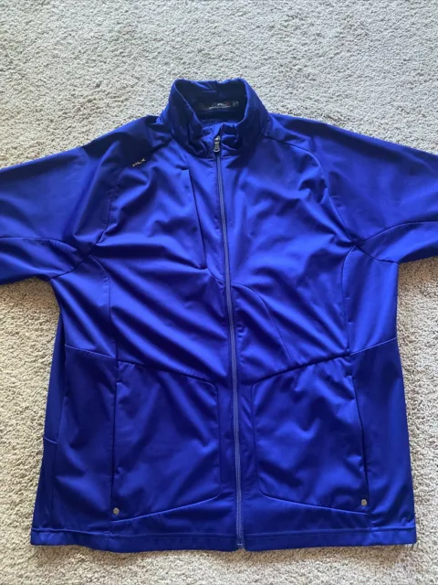 RLX Ralph Lauren Tech Fleece Jacket Size M Full Zip Golf Jacket Windbreaker