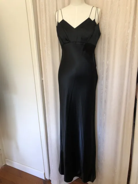 Original 80’s Australian Designer Studibaker black Evening Dress Size 12