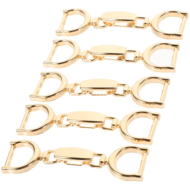 5 Pcs Boucle De Chaîne Réglage Bricolage Alliage Pinces À Lacets